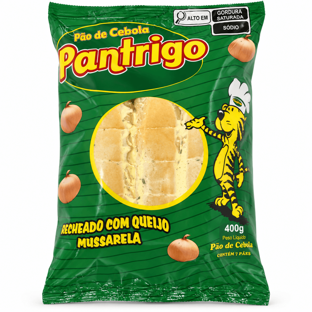 Embalagem de Pão de Alho Cebola 400g